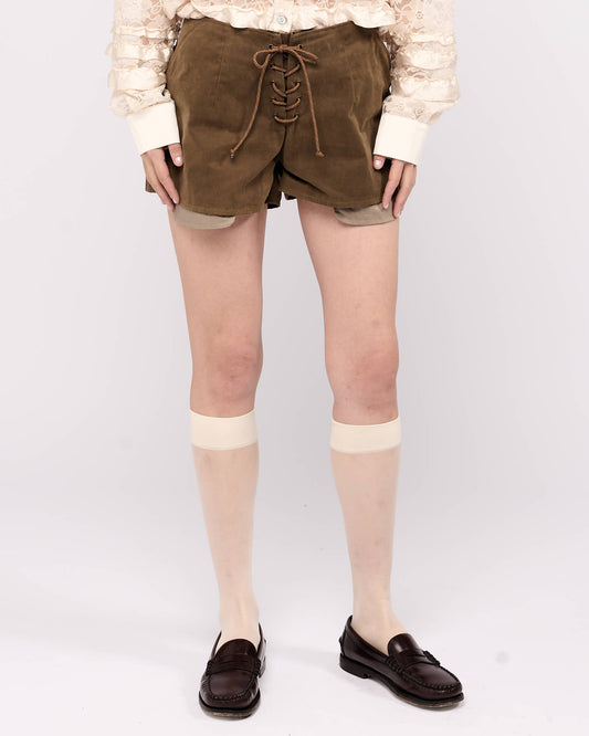 Item 26-0040 / Billie Shorts I (Waxed Cotton)