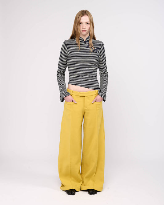 Item 26-0038 / Greta Trousers I (Lemon)