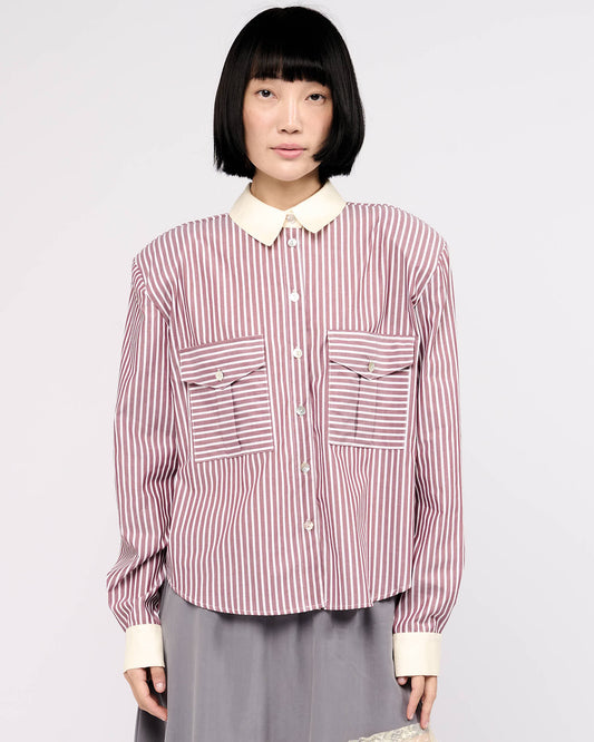 Item 26-0023 / Artemisia Shirt I (Striped)