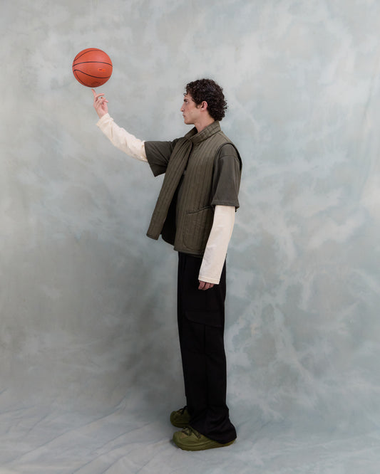 MICHIGAN TROUSERS IN BLACK WOOL