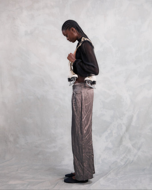 ZERMATT TROUSERS SILVER WOOL
