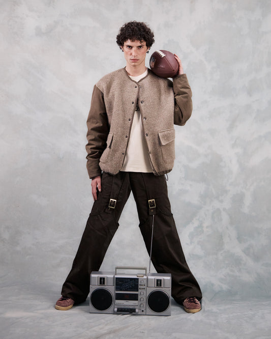 MALAKU TROUSERS IN GREEN COTTON