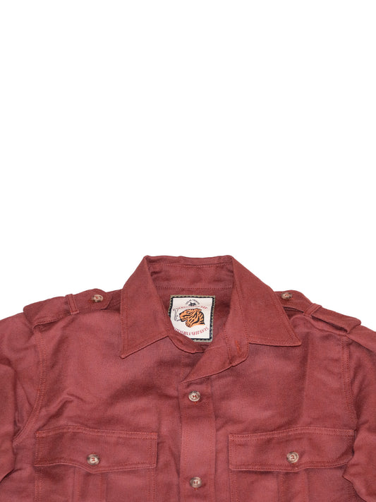 MENSWEAR VOL.1 - PIONIERE SAFARI SHIRT BORDEAUX by Bri