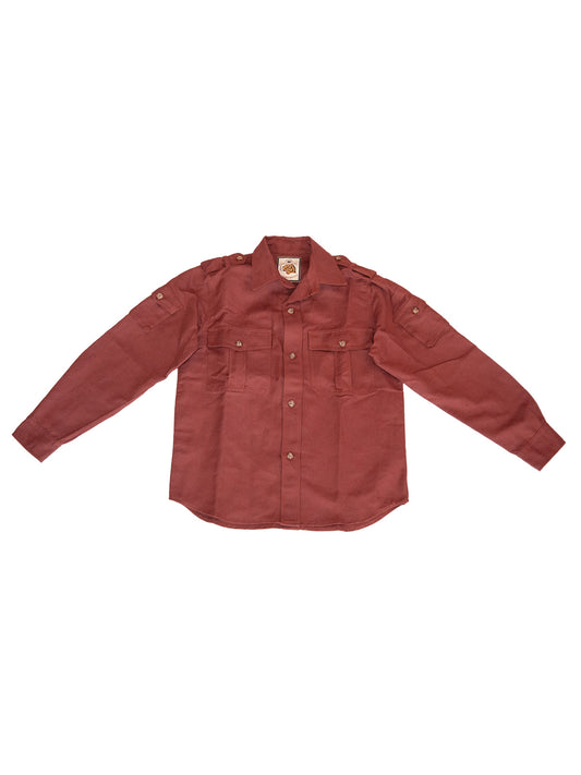 MENSWEAR VOL.1 - PIONIERE SAFARI SHIRT BORDEAUX by Bri