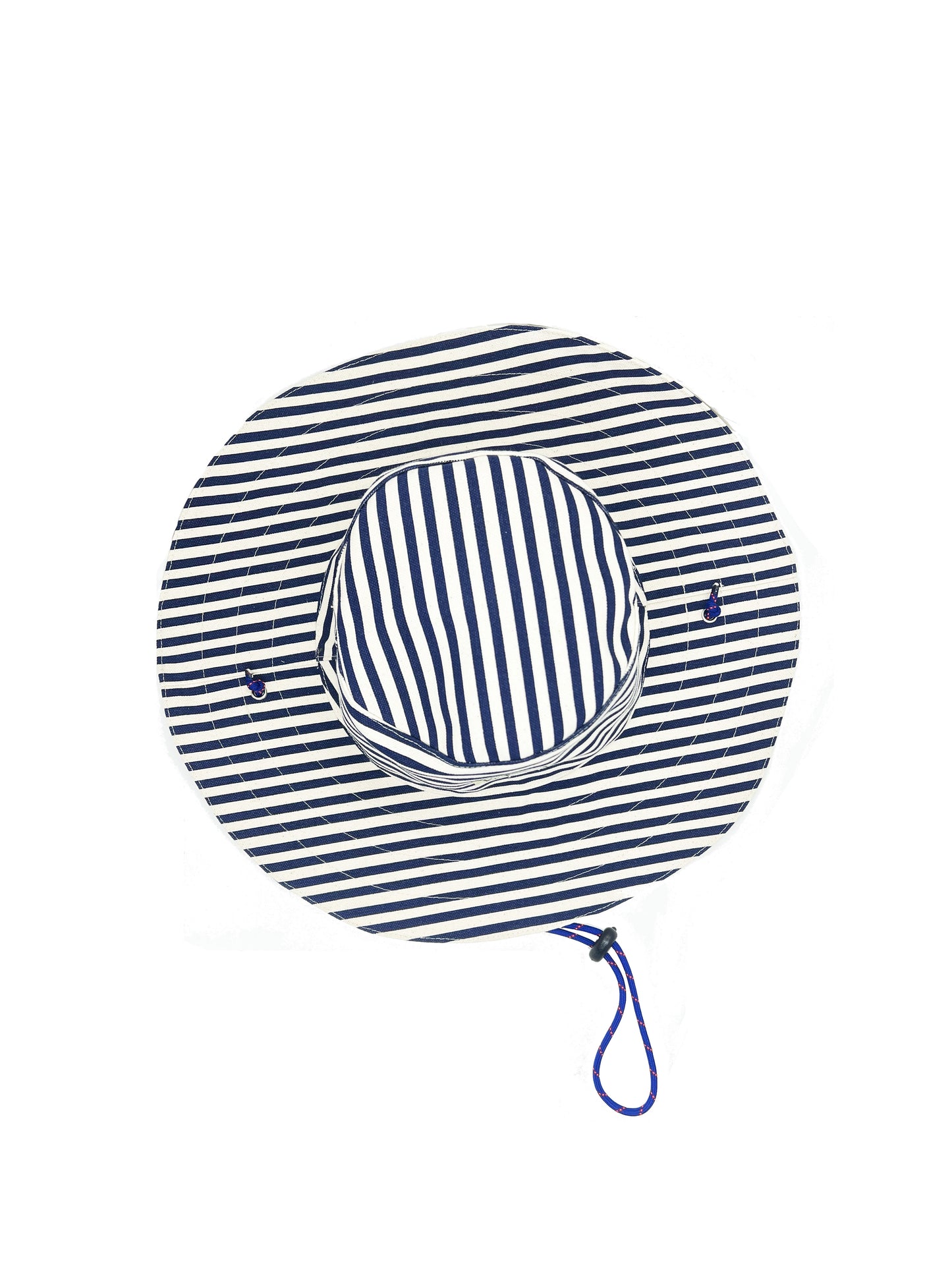 Cowboy Hat in Blue Striped Cotton