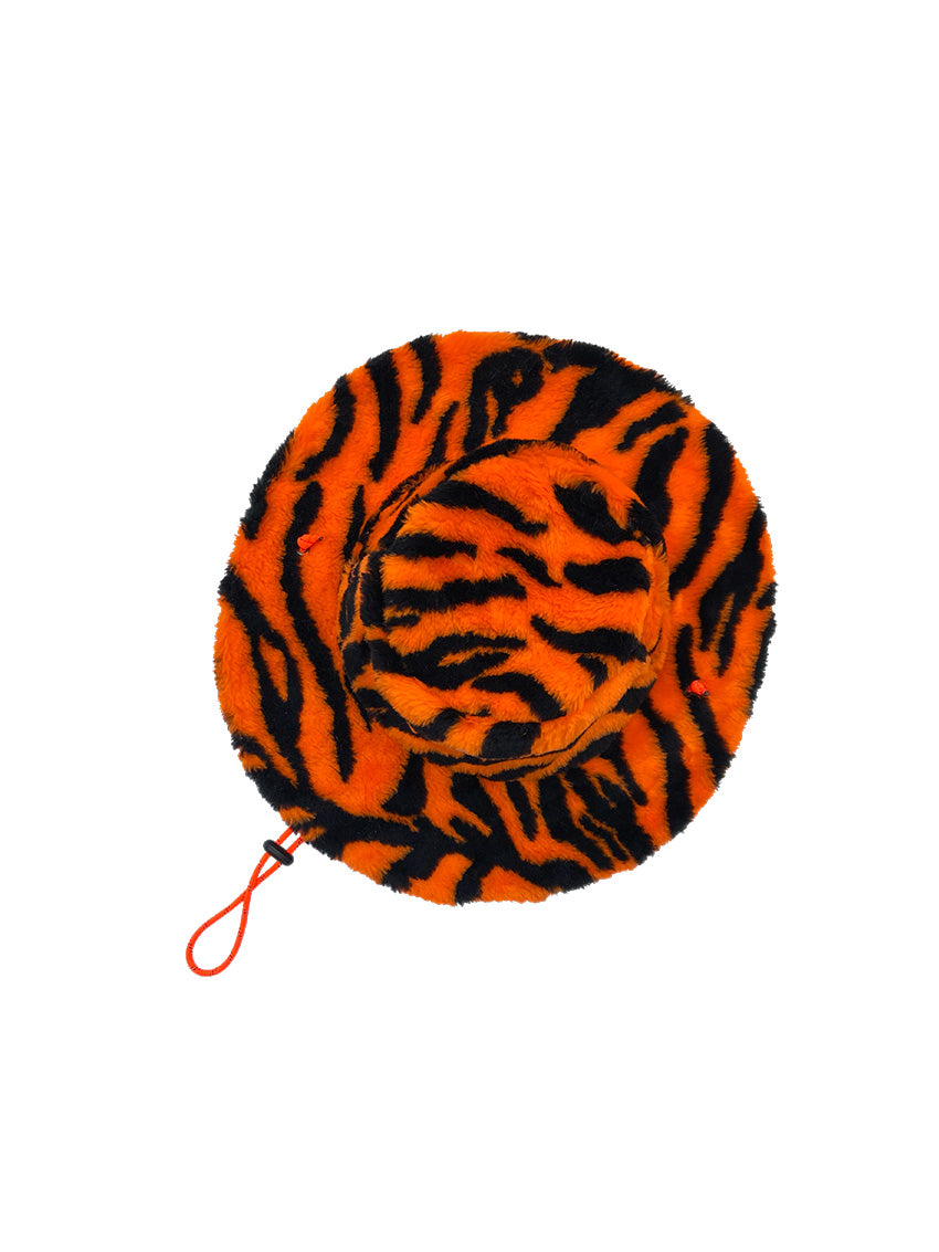 Cowboy Hat in Fluo Tiger Fur