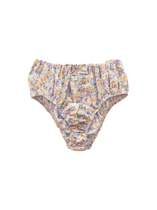 SOMBRERO CULOTTE IN BLOOMY PURPLE COTTON