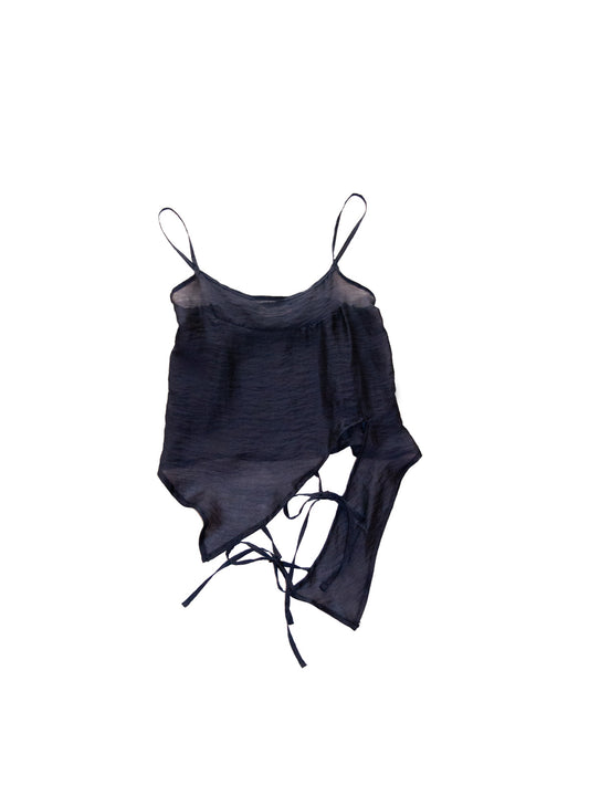 PANAREA TOP IN MIDNIGHT BLUE TENCEL