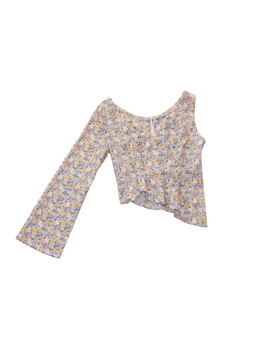 SICILIA TOP IN BLOOMY PURPLE COTTON