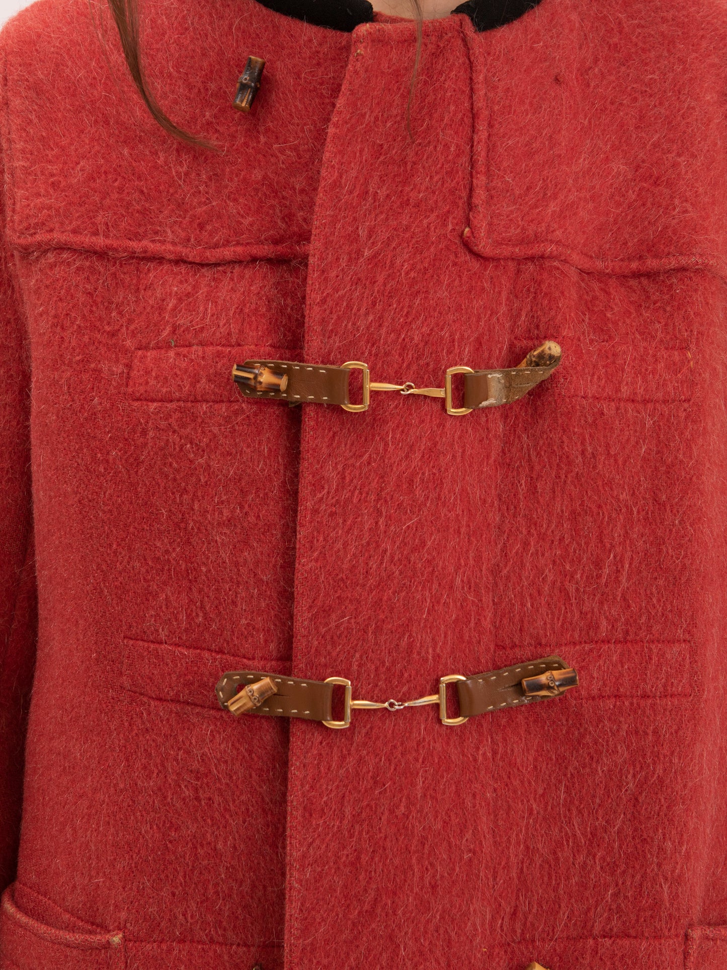 Vintage Red Wool Coat w/ The Harmony Stamp