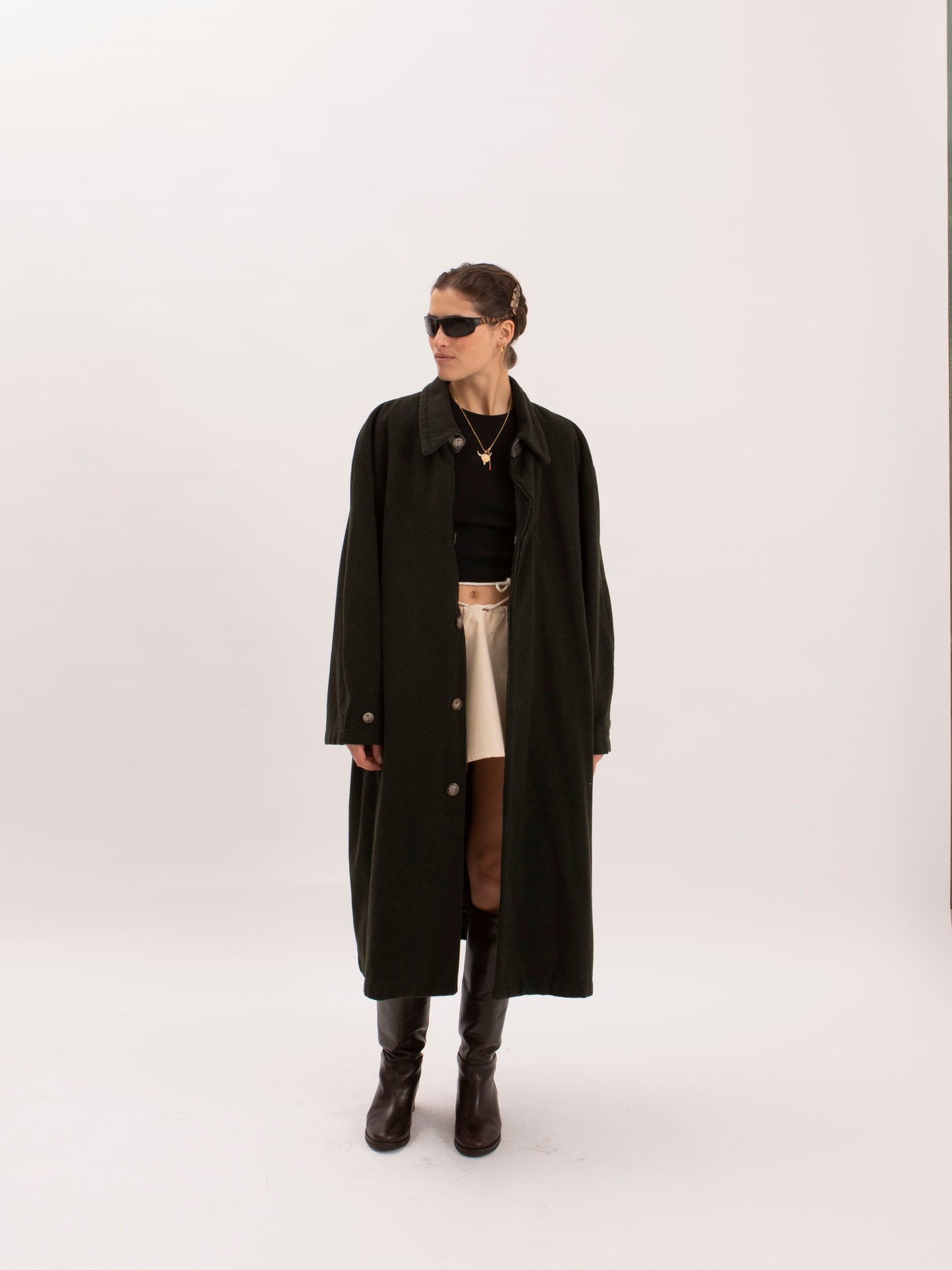 Vintage Green Wool Coat w/ The Origin Stamp