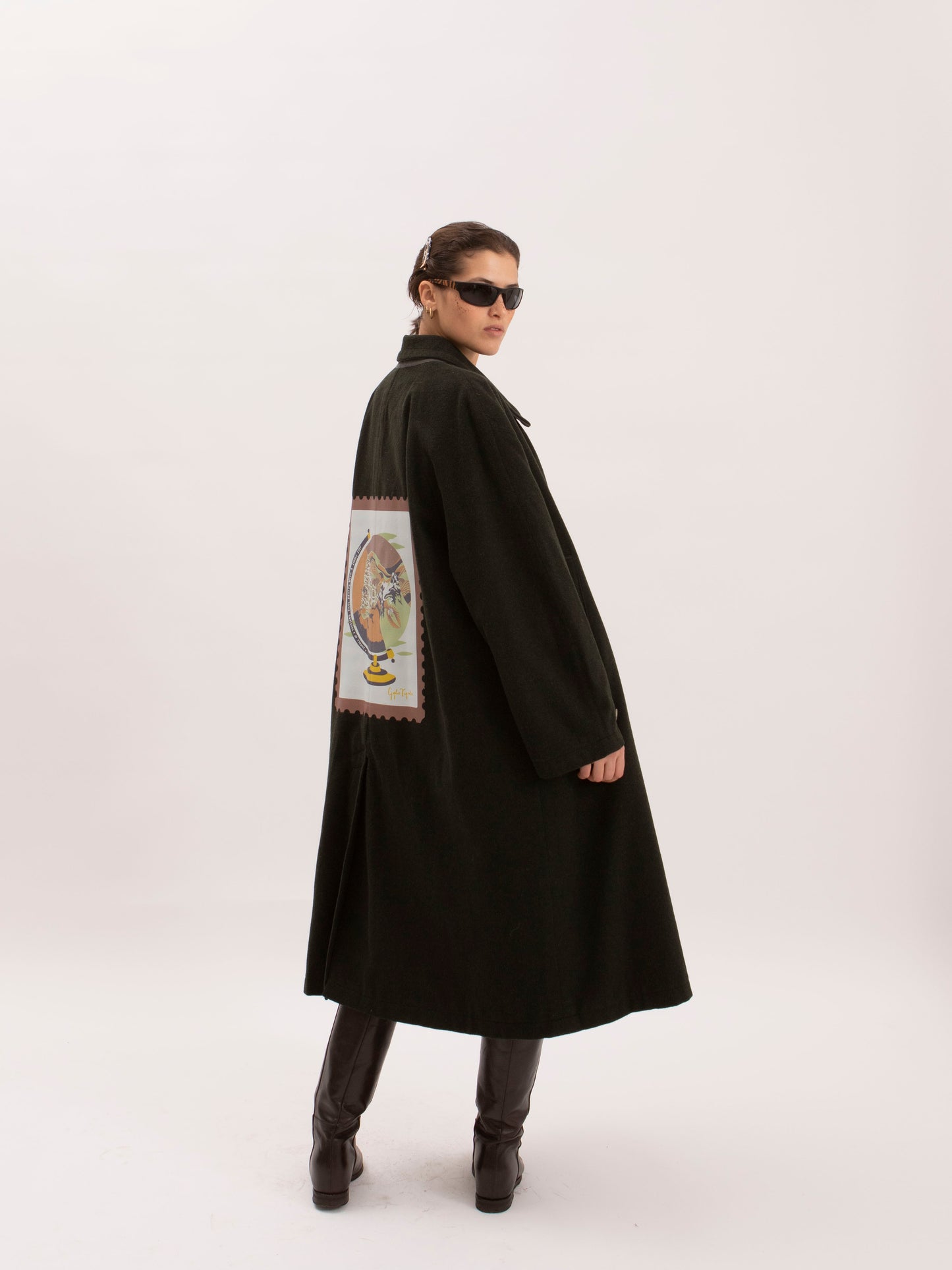 Vintage Green Wool Coat w/ The Origin Stamp