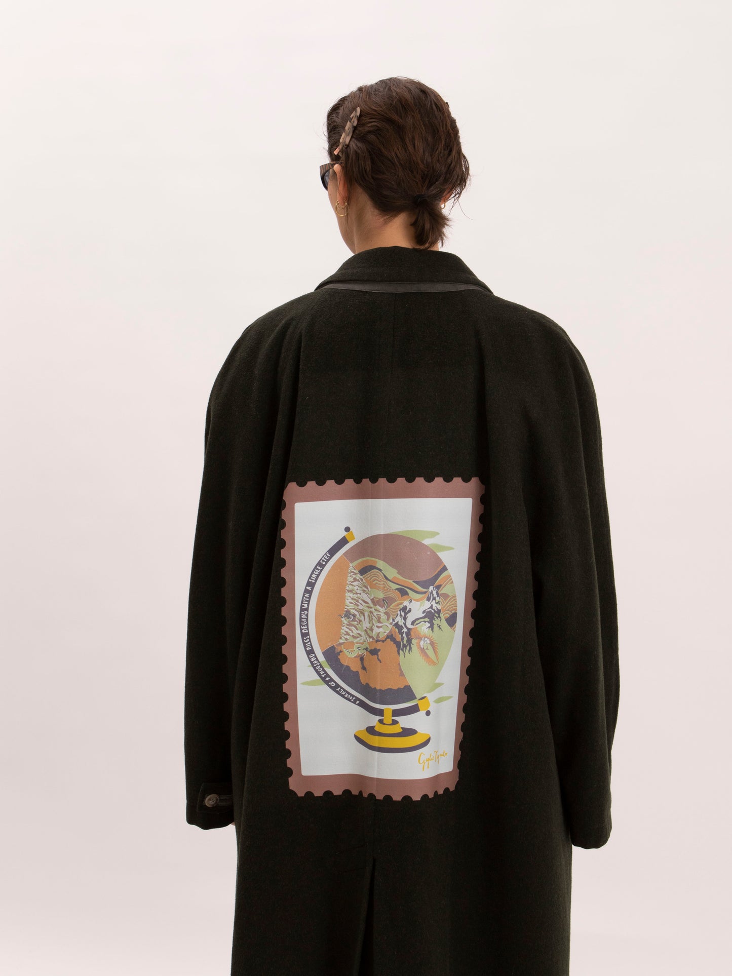 Vintage Green Wool Coat w/ The Origin Stamp