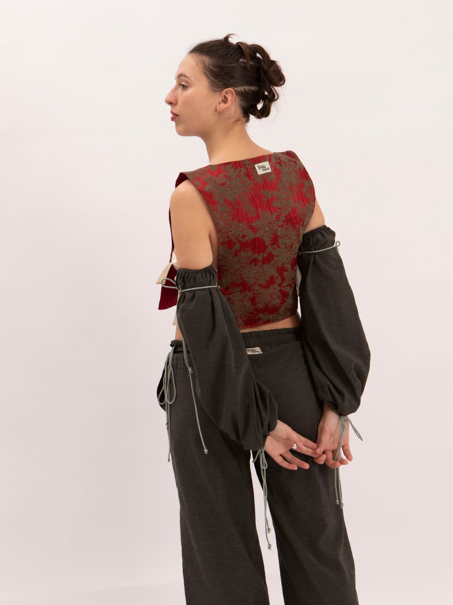 Lavanda Sleeves in Dark Green