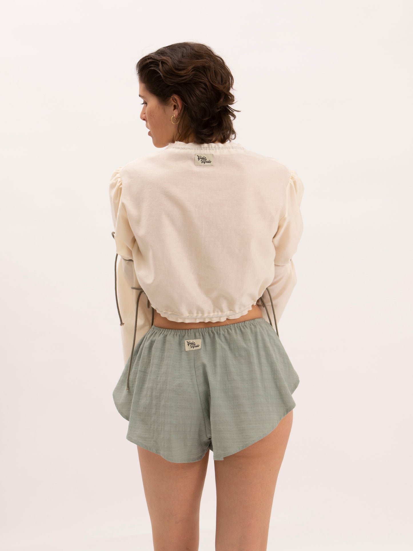 Liana Top in White Silk
