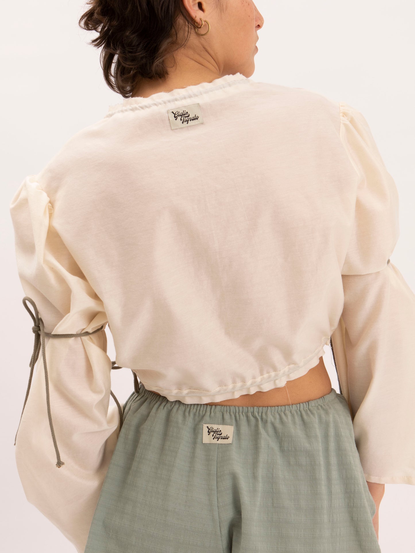 Liana Top in White Silk