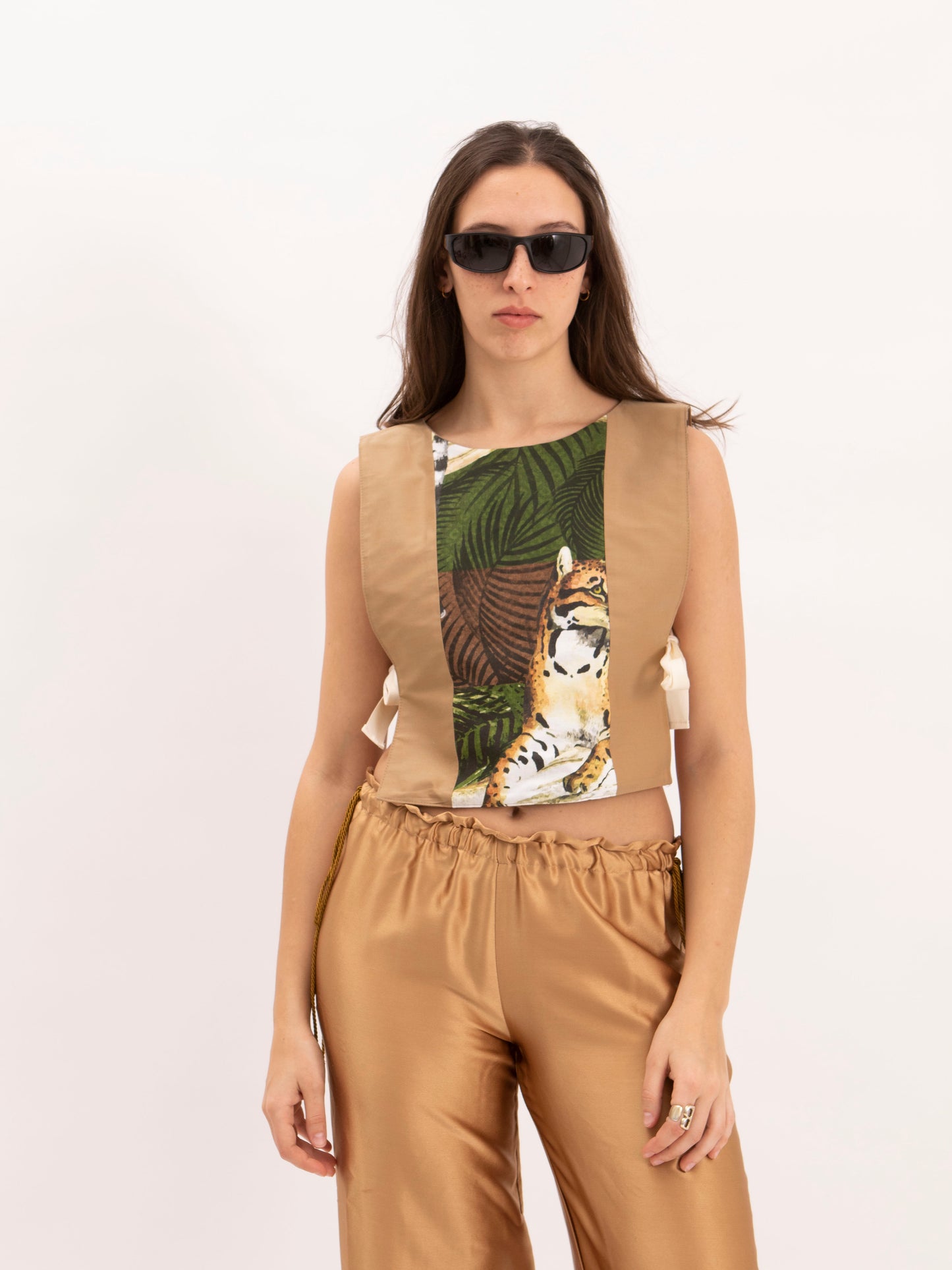 Dakota Poncho Top Tiger Cotton