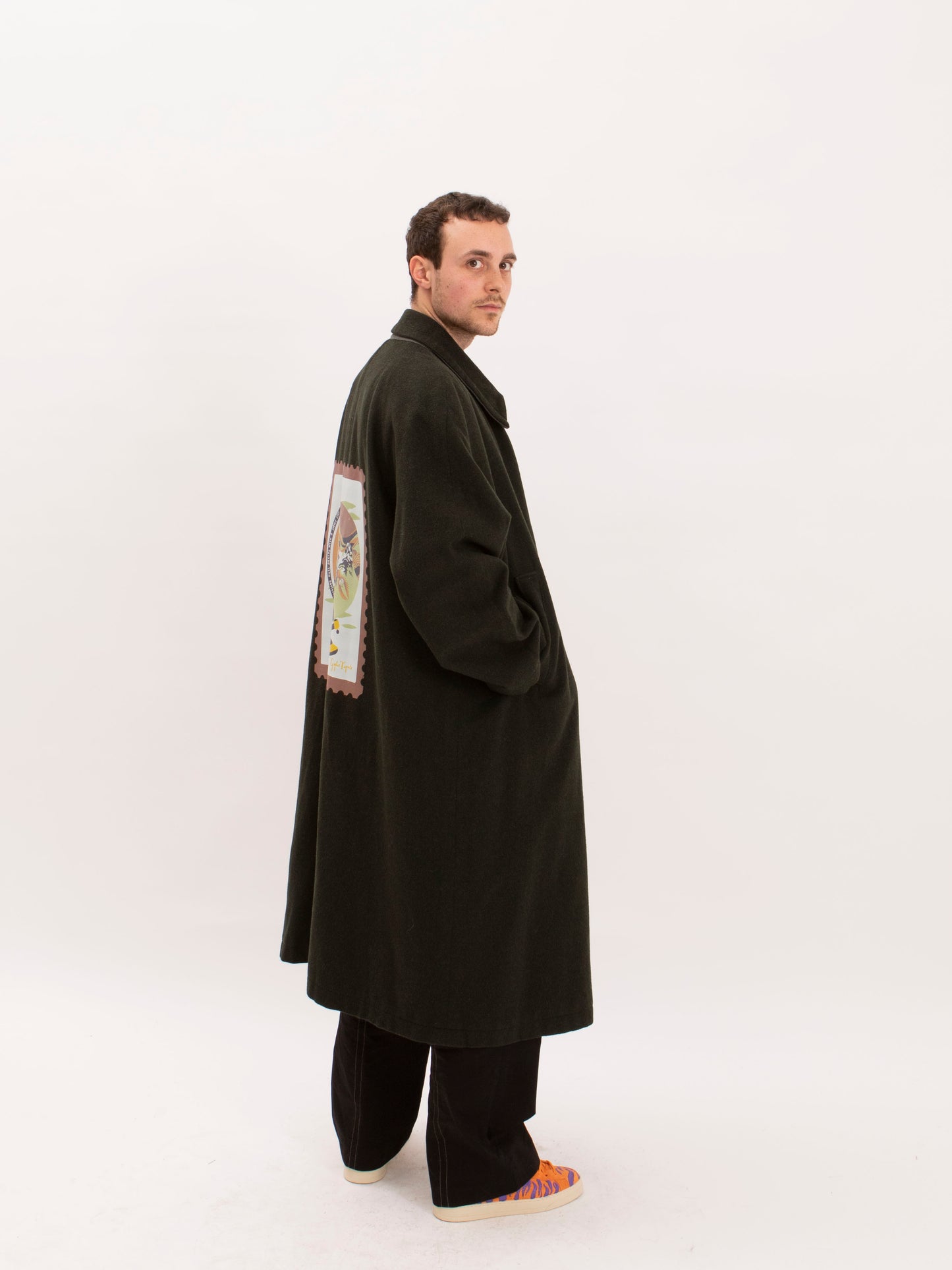 Vintage Green Wool Coat w/ The Origin Stamp