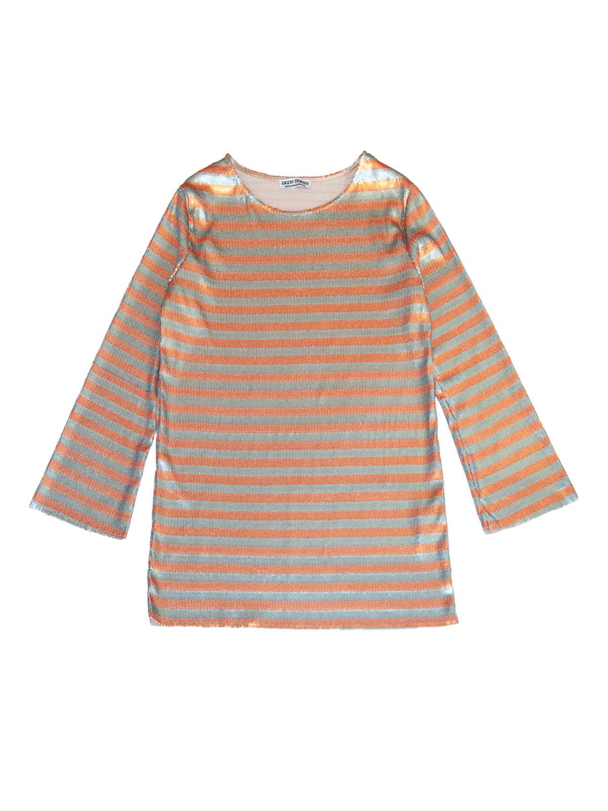 SIARGAO DRESS IN STRIPED PAILLETTES