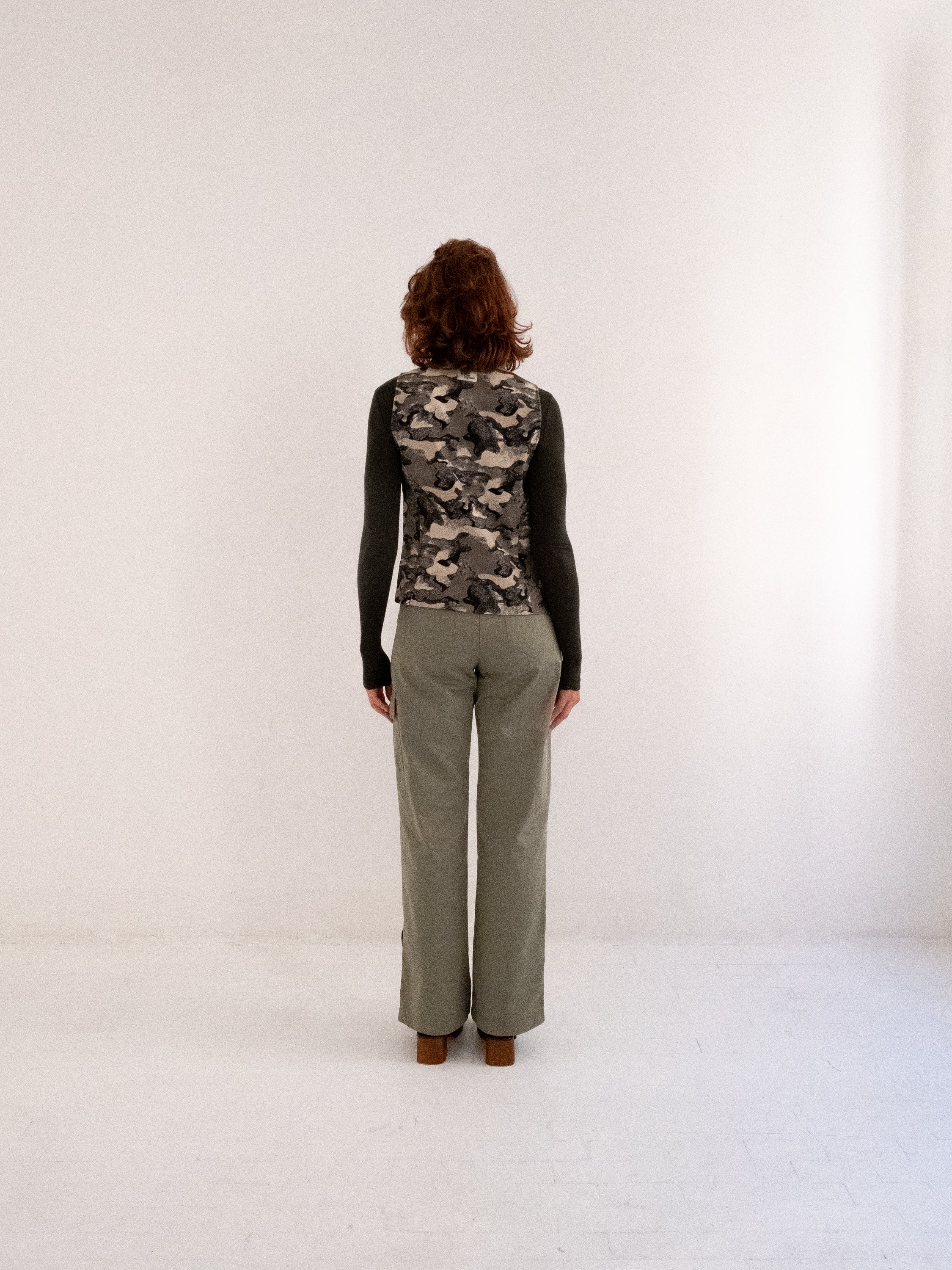 Trousers, back view, versatile, unisex, upcycled, cargo fit