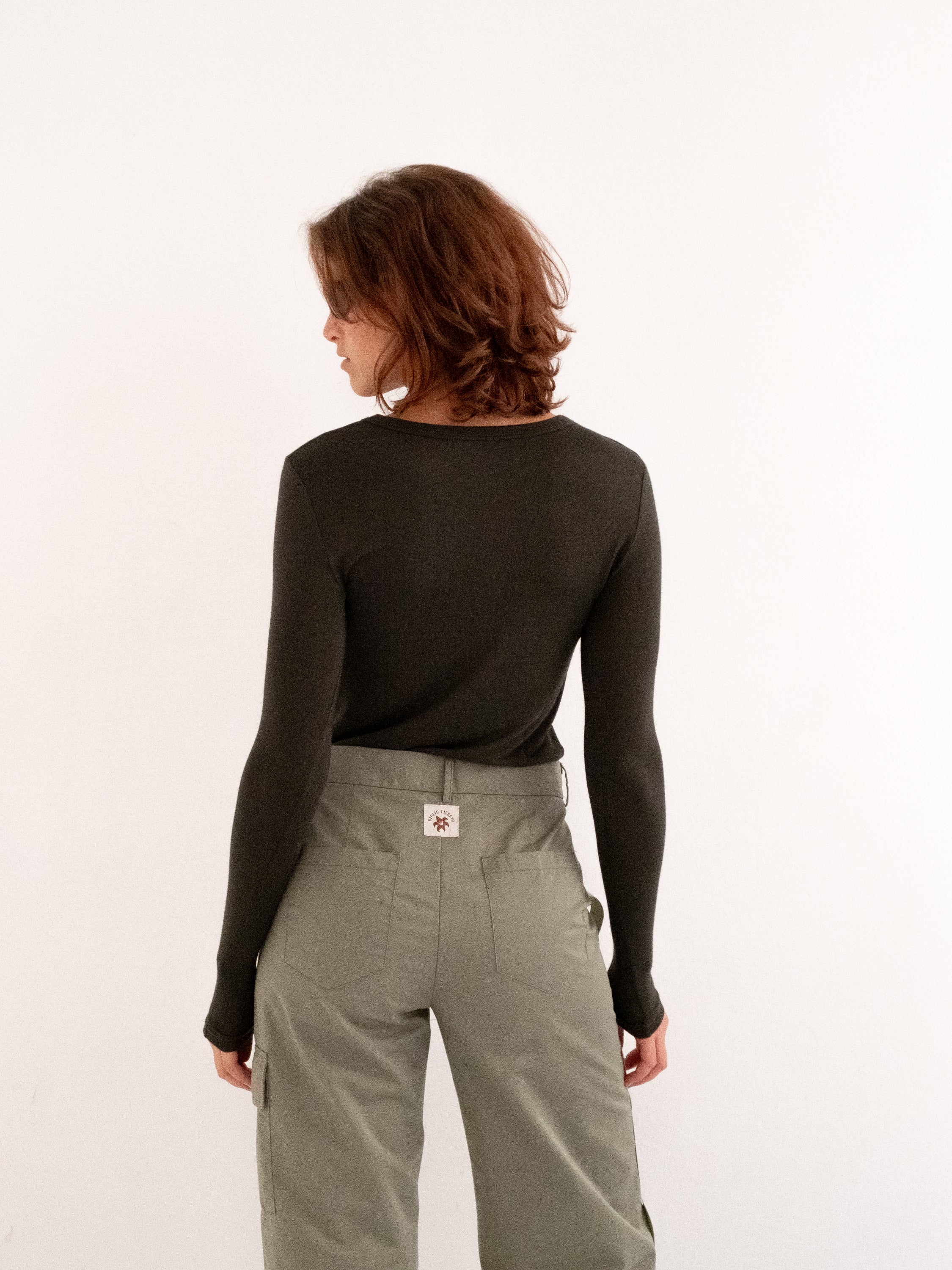 Trousers, back view, versatile, unisex, upcycled, cargo fit