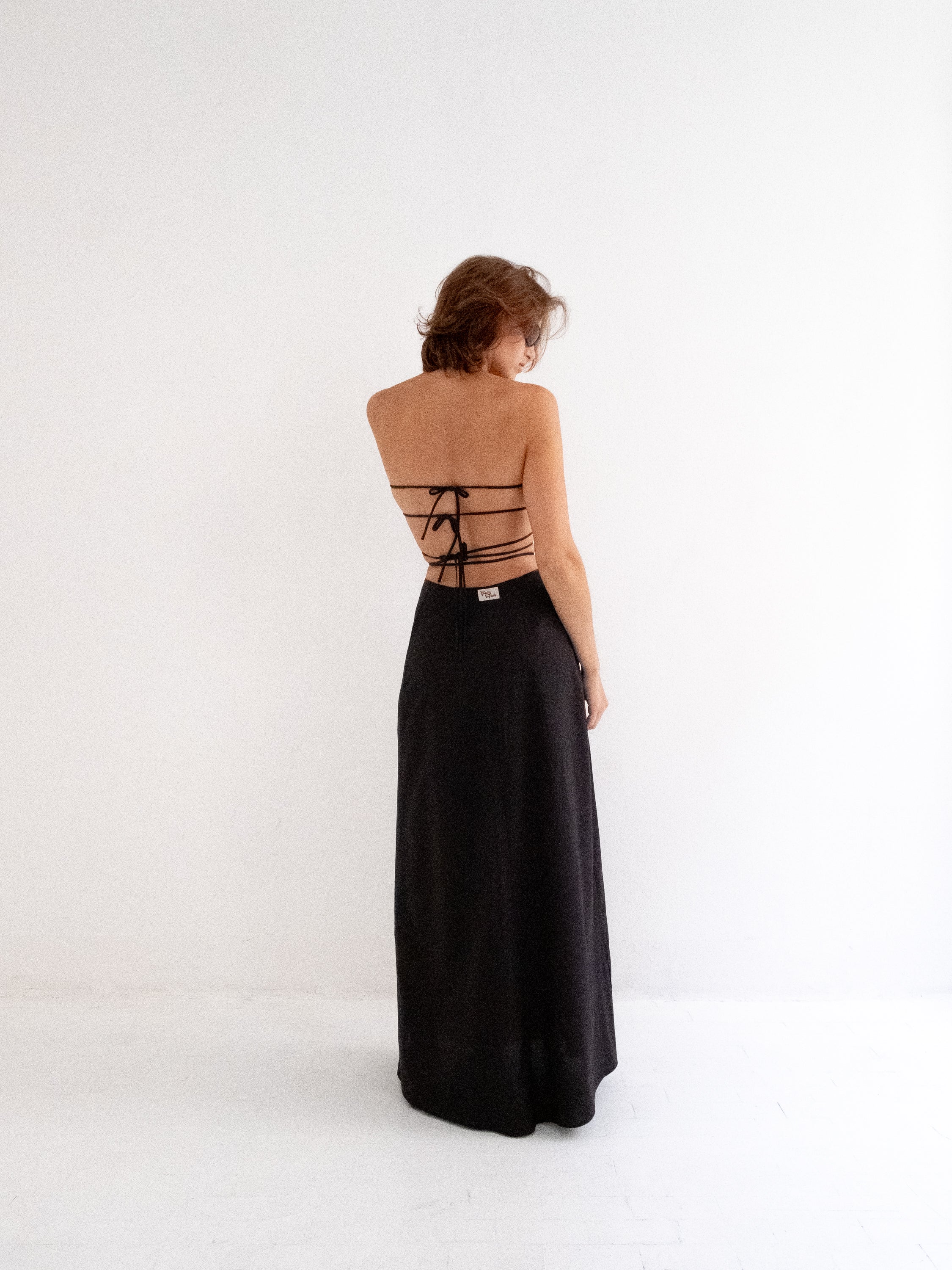 Lilo Long Skirt in Black