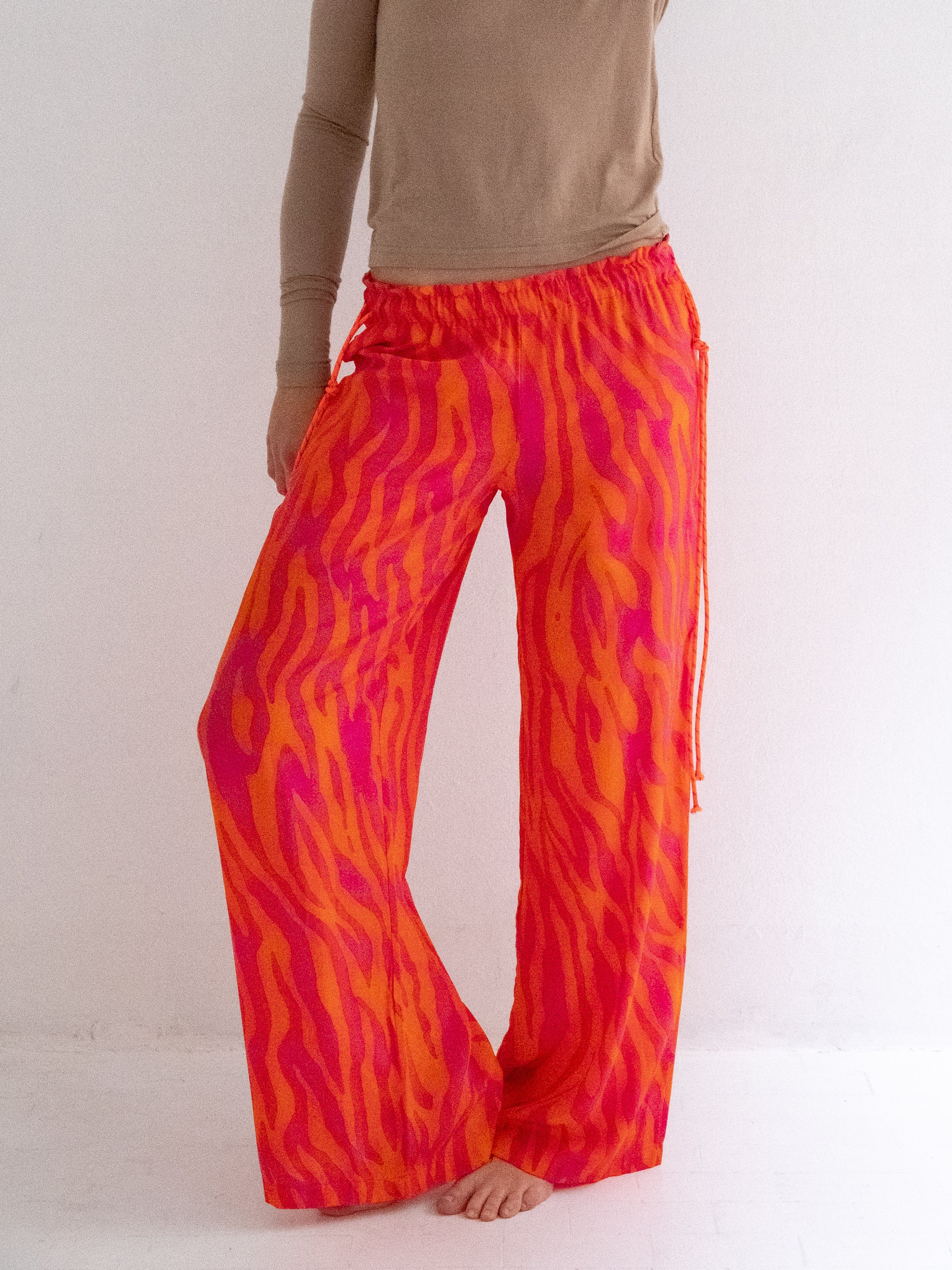 Simbad Pants in Funky Tiger Silk