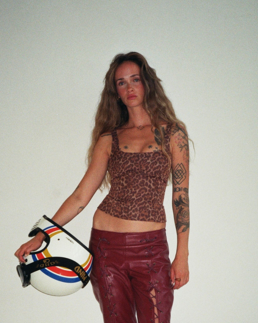 KALYMNOS TOP IN LEOPARD WOOL