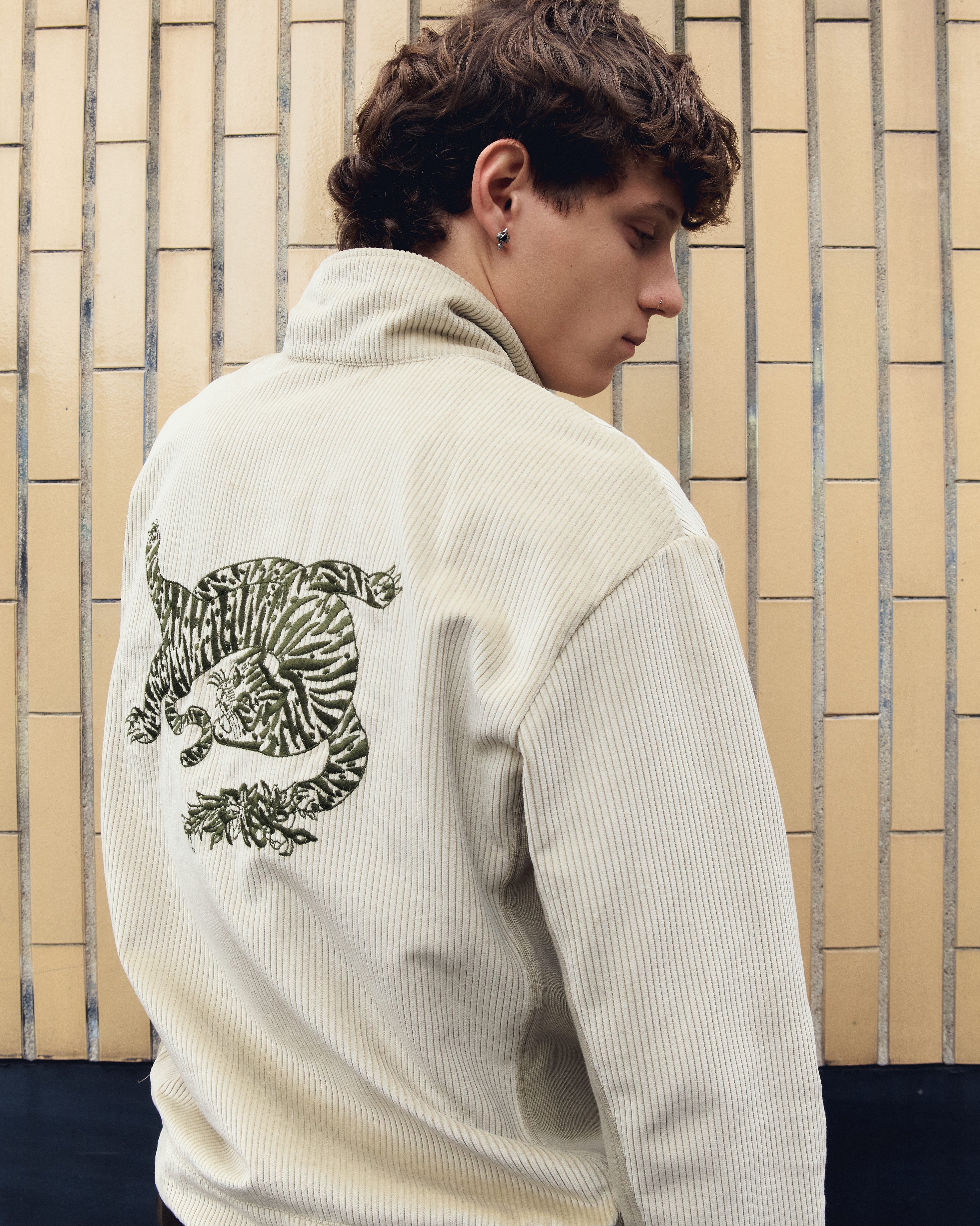 ANNAPURNA PULLOVER IN BEIGE CORDUROY