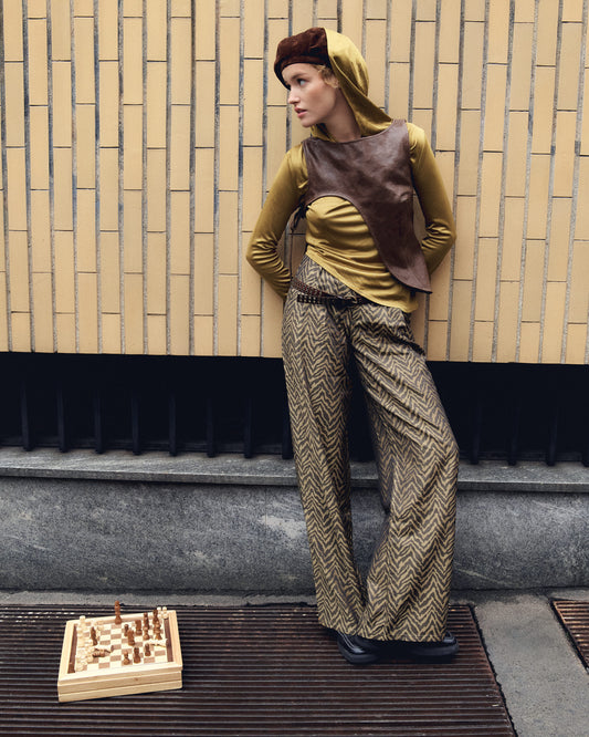 ZERMATT TROUSERS IN TIGER JACQUARD