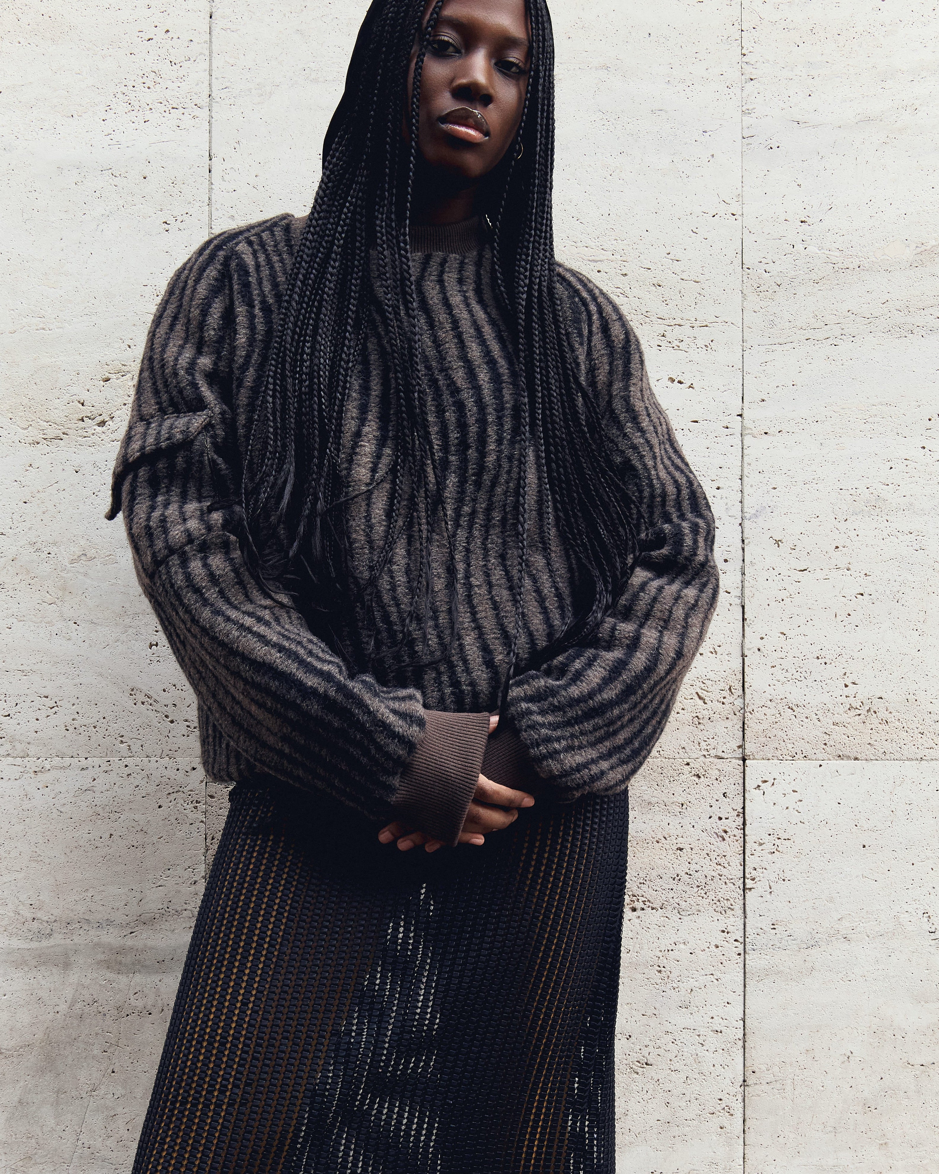 CHICAGO PULLOVER IN TIGER WOOL