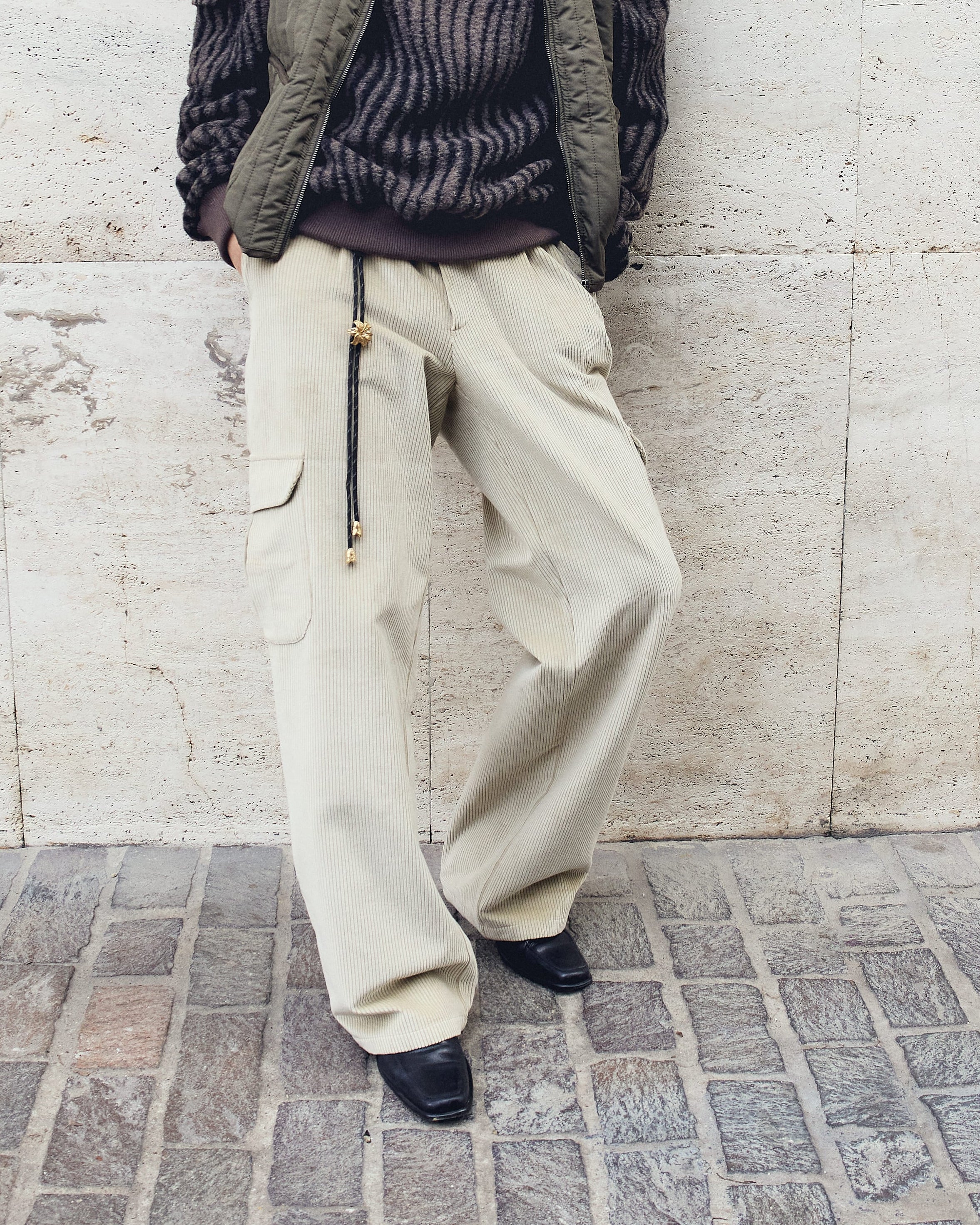 MICHIGAN TROUSERS IN IVORY CORDUROY