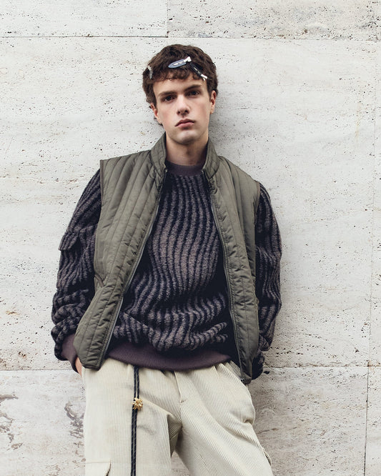 CHICAGO PULLOVER IN TIGER WOOL