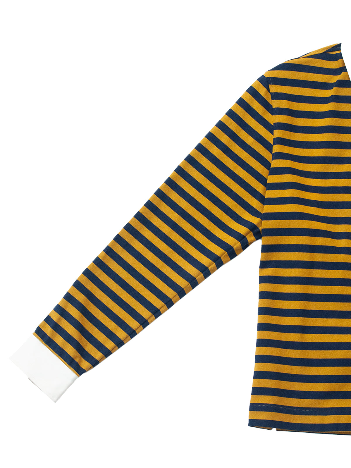 AUCKLAND RUGBY POLO BLUE AND YELLOW STRIPES