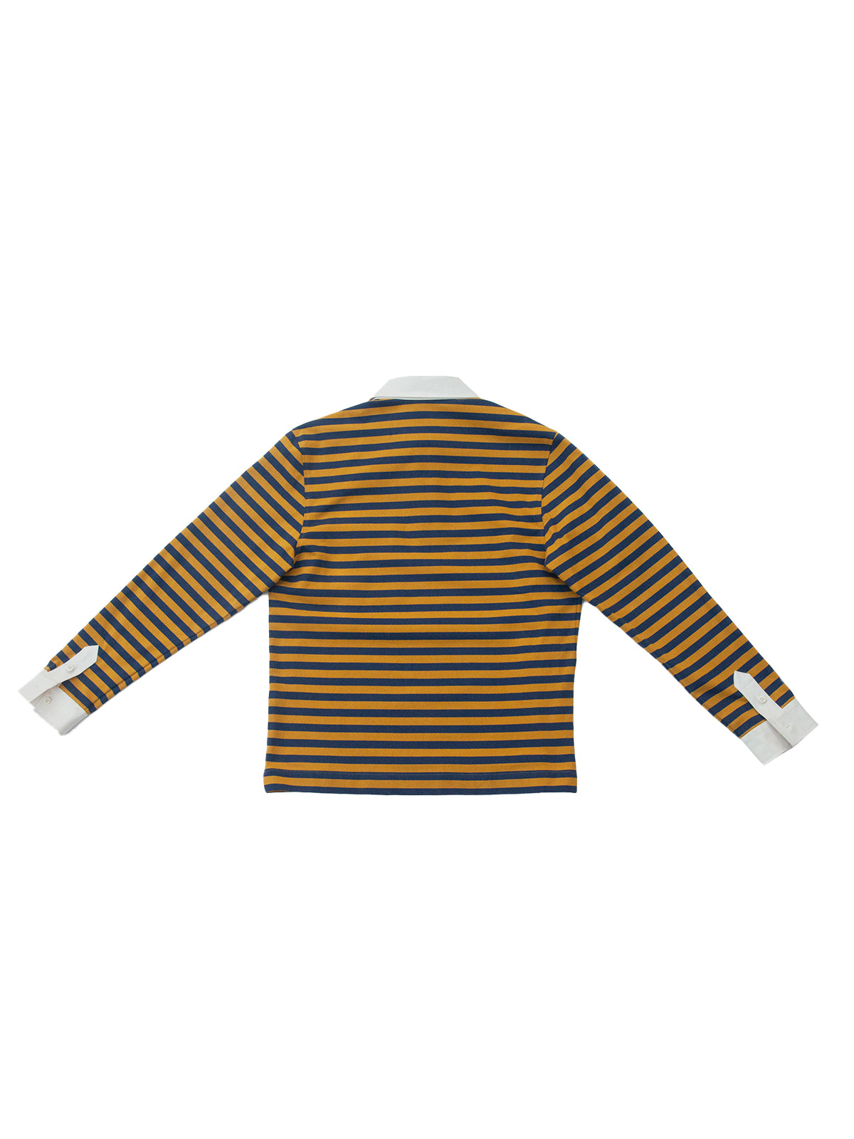 AUCKLAND RUGBY POLO BLUE AND YELLOW STRIPES