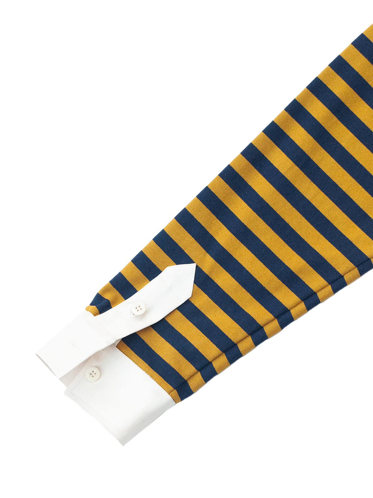AUCKLAND RUGBY POLO BLUE AND YELLOW STRIPES