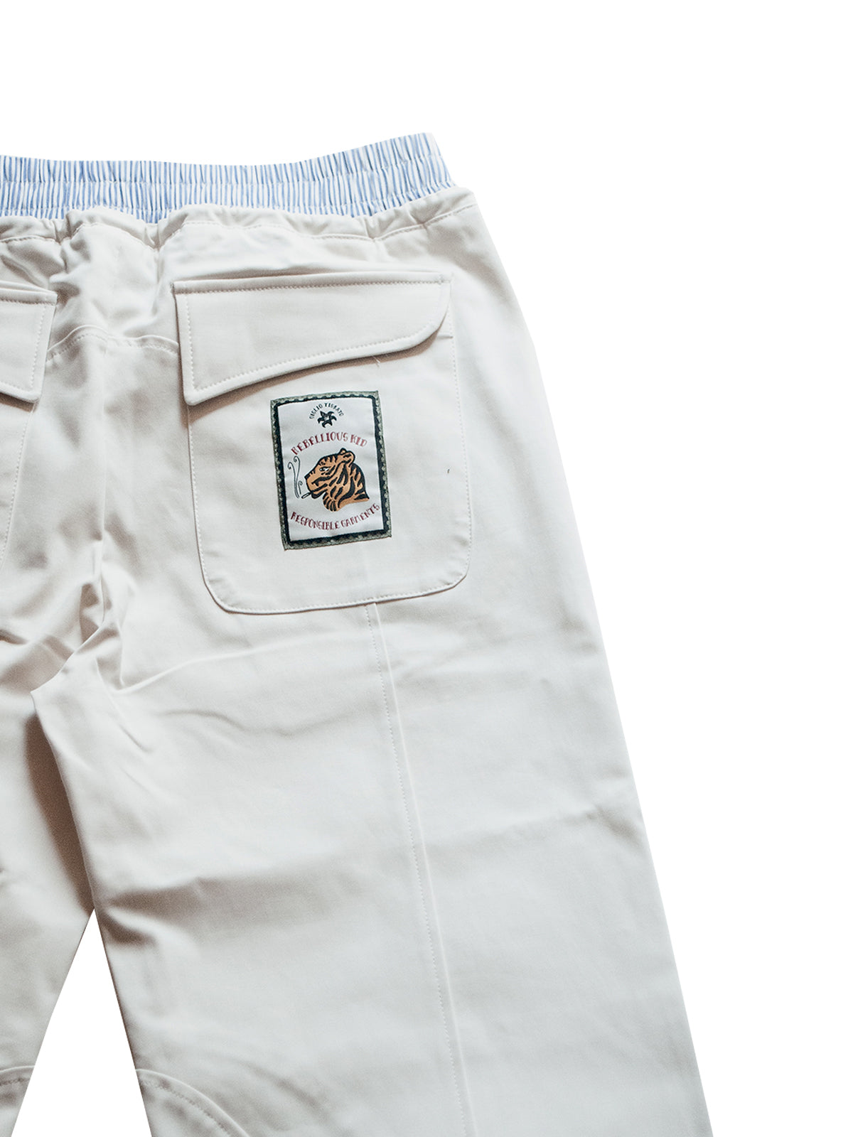 HARLEM TROUSERS IN WHITE COTTON