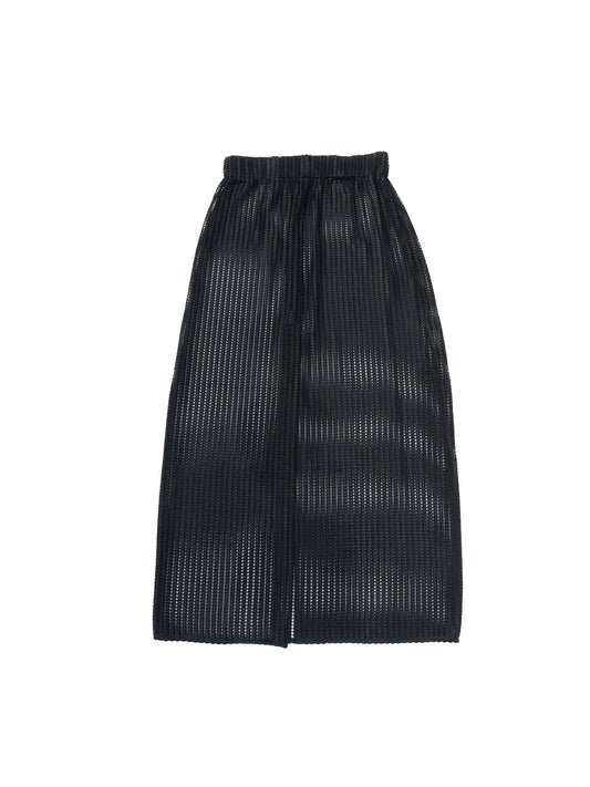 MEMPHIS SKIRT IN BLACK MESH