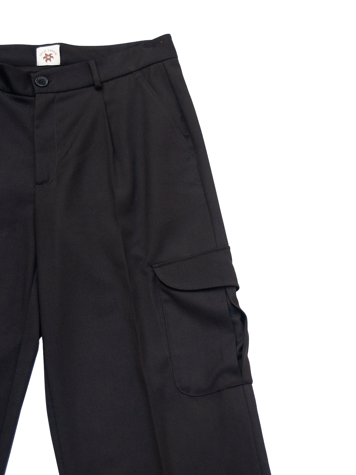 MICHIGAN TROUSERS IN BLACK WOOL