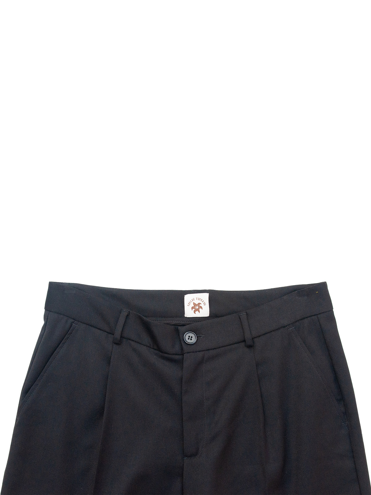 MICHIGAN TROUSERS IN BLACK WOOL