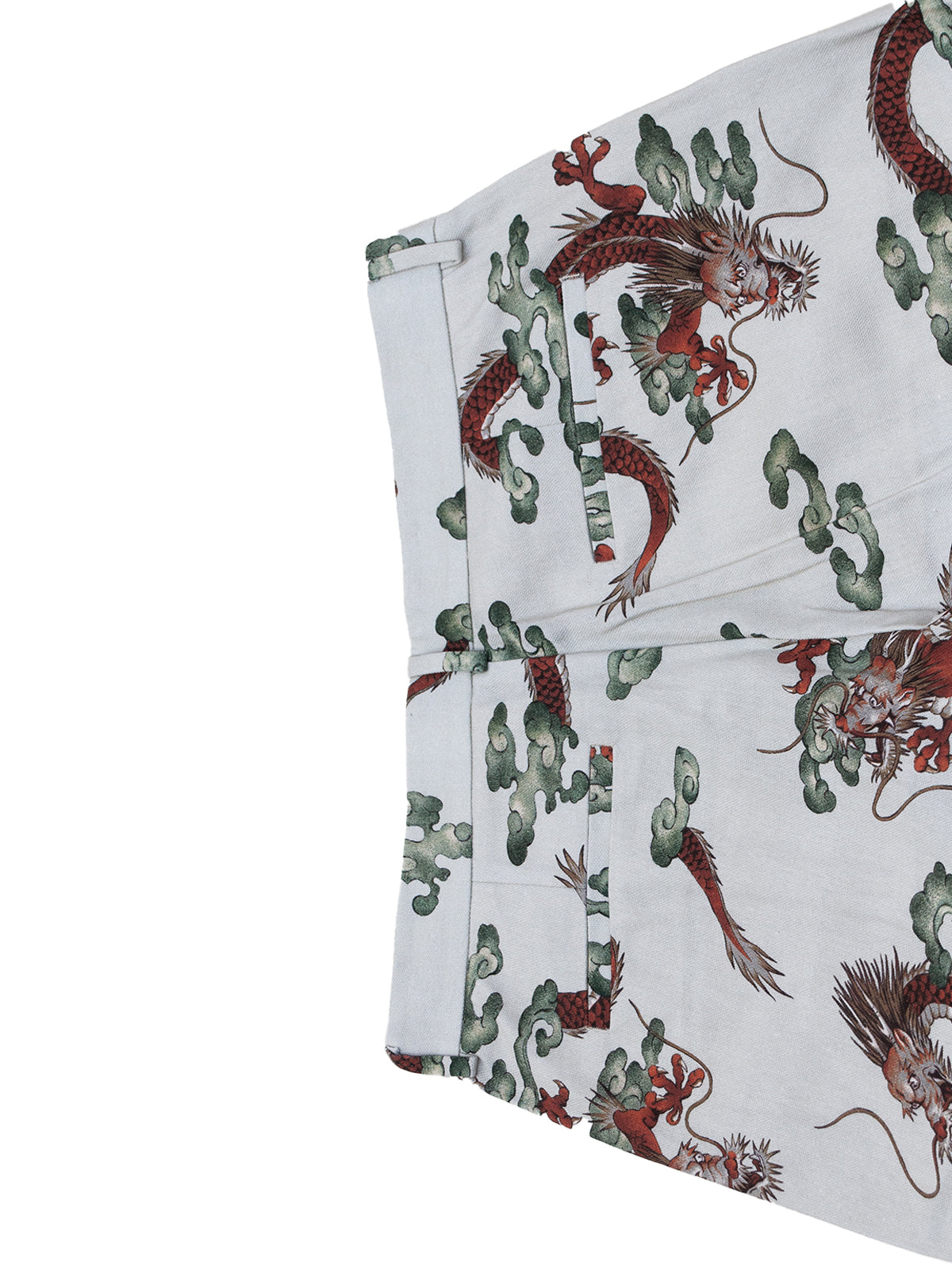 MICHIGAN TROUSERS IN DRAGON PRINTED COTTON
