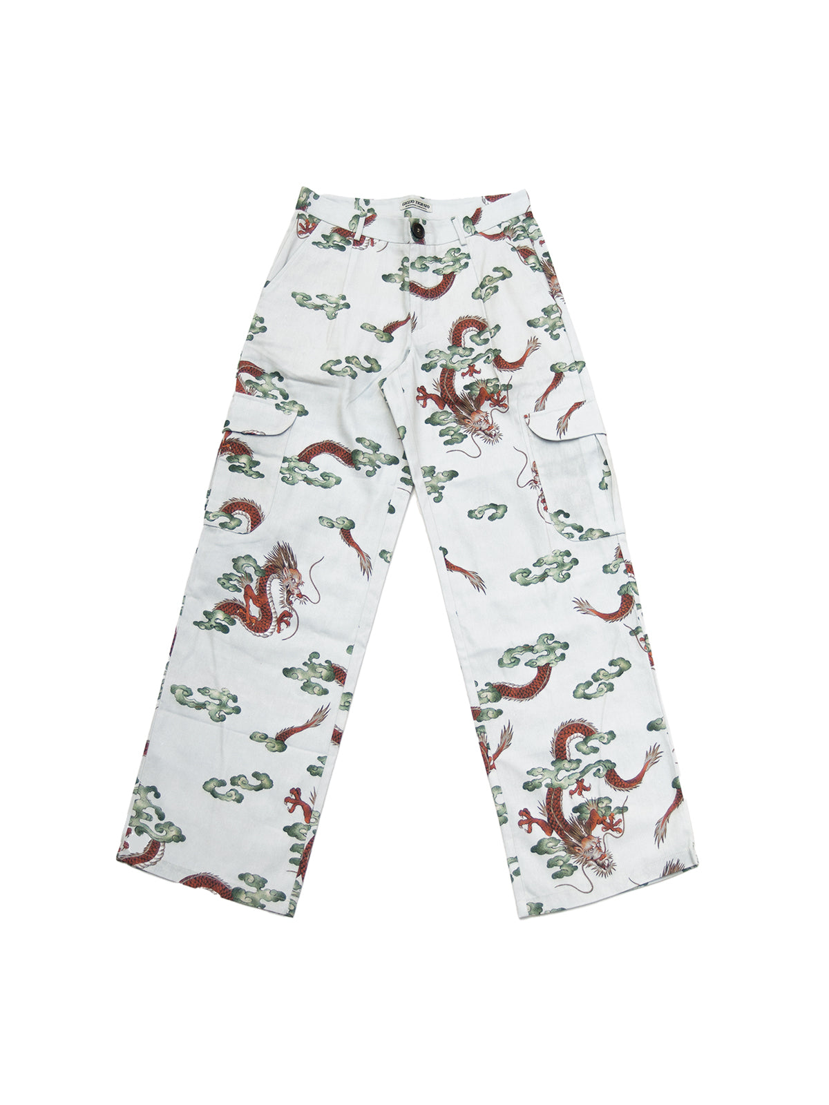 MICHIGAN TROUSERS IN DRAGON PRINTED COTTON