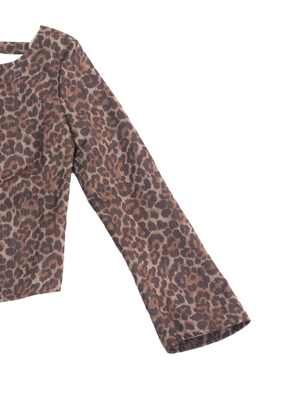YOSHIDA TOP IN LEOPARD WOOL