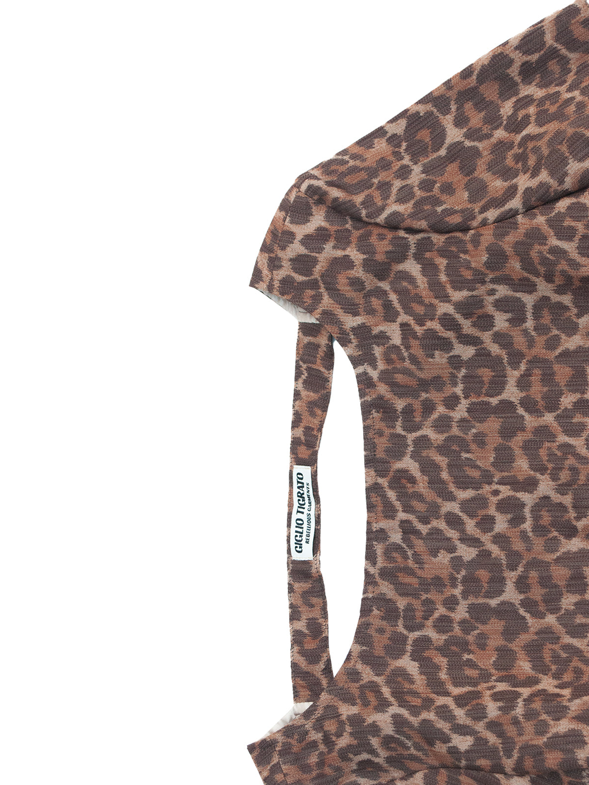 YOSHIDA TOP IN LEOPARD WOOL
