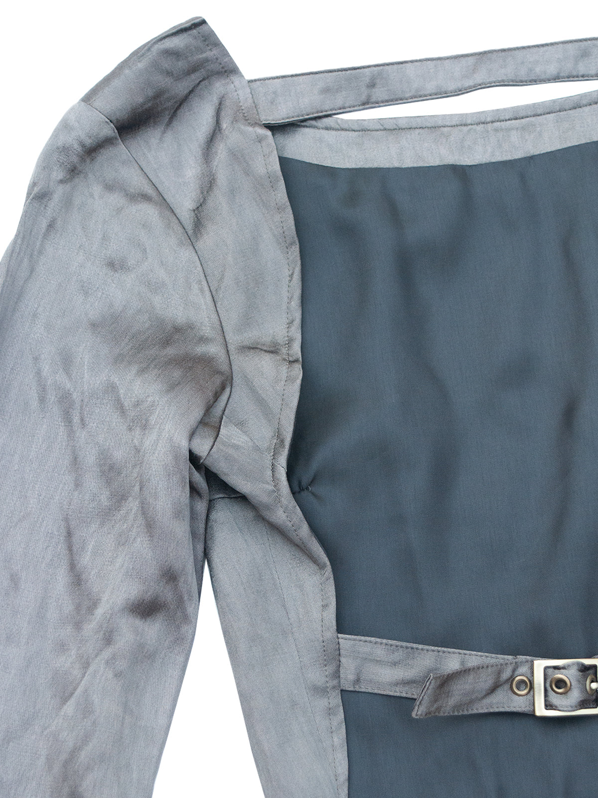 YOSHIDA TOP IN SILVER WOOL