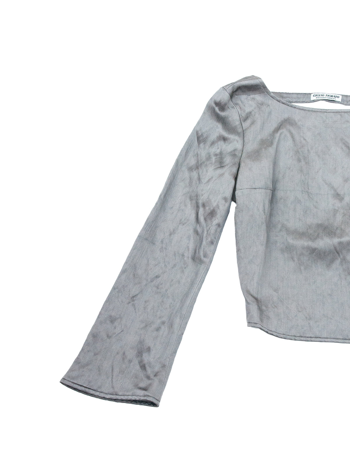 YOSHIDA TOP IN SILVER WOOL