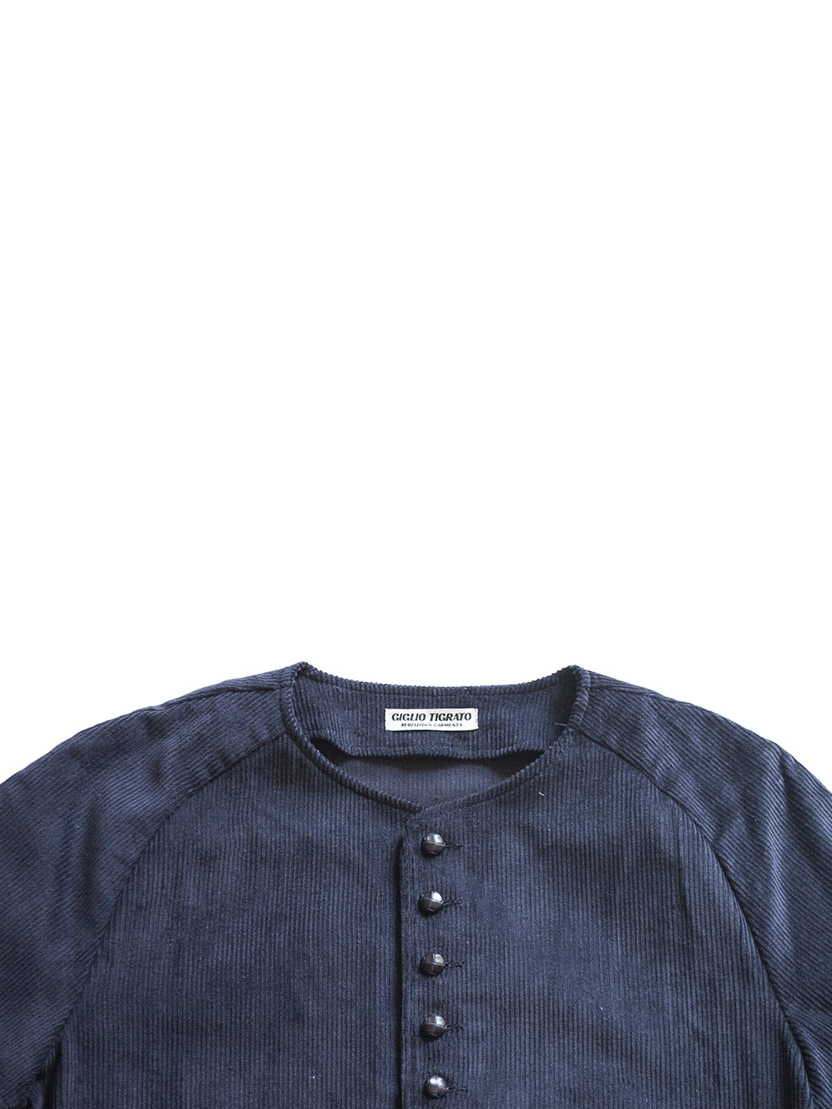 ATLANTA SHIRT IN BLUE CORDUROY AND STRIPED COTTON