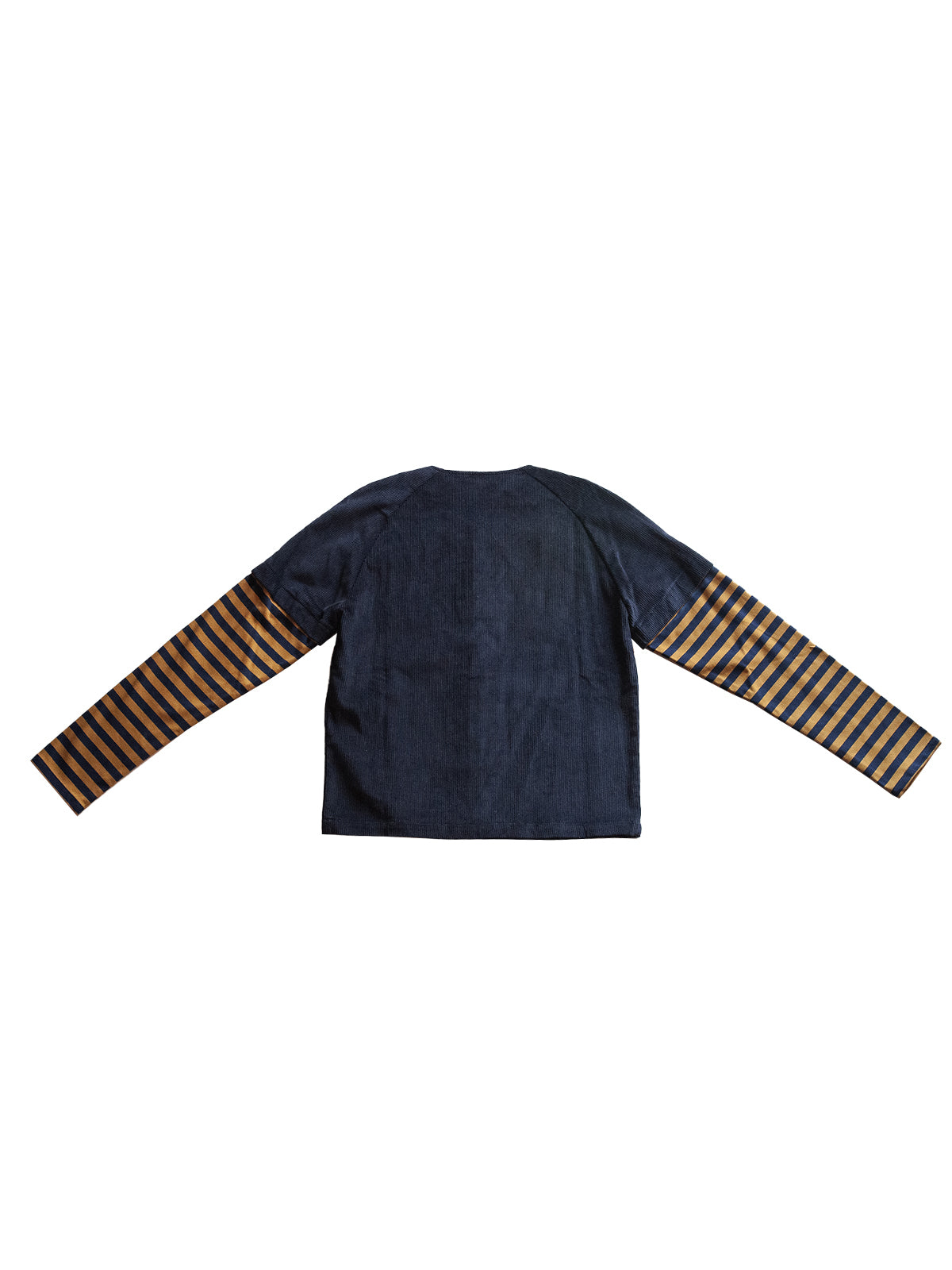 ATLANTA SHIRT IN BLUE CORDUROY AND STRIPED COTTON