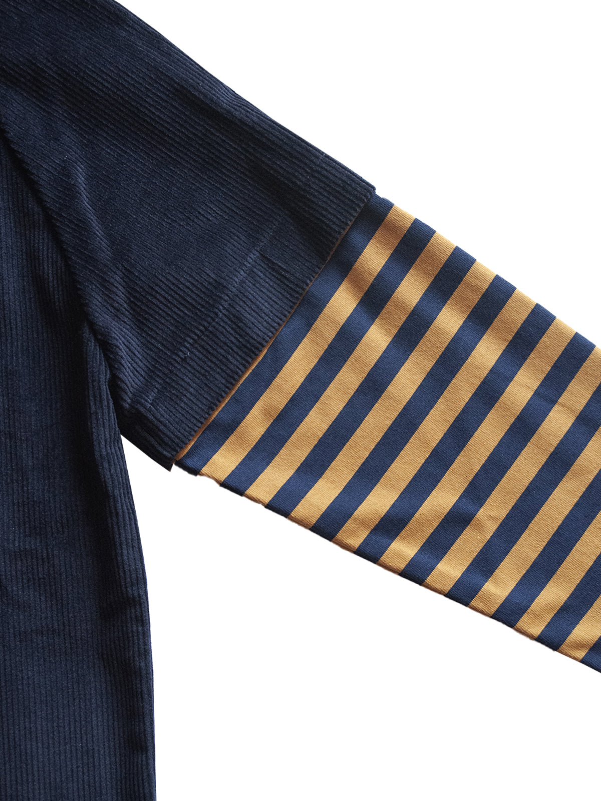 ATLANTA SHIRT IN BLUE CORDUROY AND STRIPED COTTON