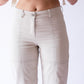 Bambù Trousers in Off White Cotton